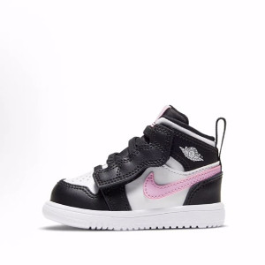Jordan Air Jordan 1 Mid Alt 舒适潮流 中帮 学步鞋 黑粉 婴幼童