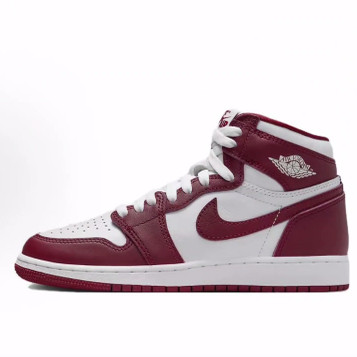 Air Jordan Air Jordan 1 High OG耐磨 高帮 儿童篮球鞋 白红