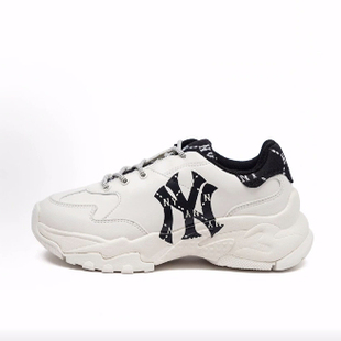 MLB Big Ball 耐磨增高 低帮 老爹鞋 男女同款 黑色