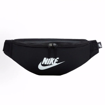 Nike 基础大Logo运动时尚休闲健身训练便携 腰包 男女同款 纯黑色