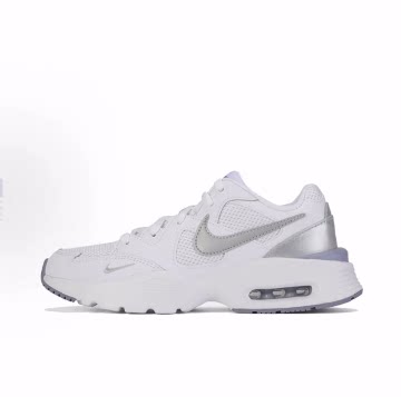 Nike Air Max Fusion 复古减震耐磨透气 低帮跑步鞋 女款 奶白