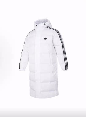 adidas originals 三叶草系列 长款羽绒服 男款