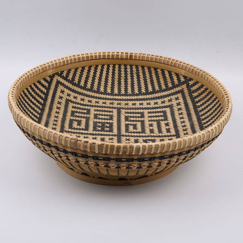 精品竹编收纳筐 竹篮 针线点心篮 篮子手工艺收藏工艺品 婚庆喜篮
