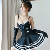 Нижнее белье, комплект, платье, фартук, сексуальная униформа, кружевная пижама, стиль Лолита