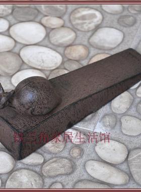 铸铁创意鱼铁艺装饰物安全防风防碰活动门挡门楔子门顶门阻门塞