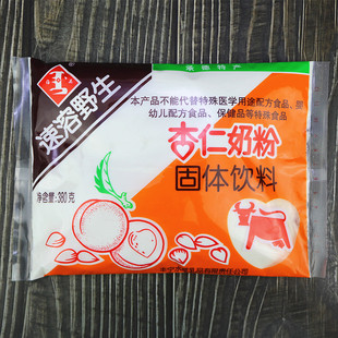 承德丰宁野生速溶杏仁奶粉380g袋固体饮料脱苦杏仁白砂糖全脂乳粉