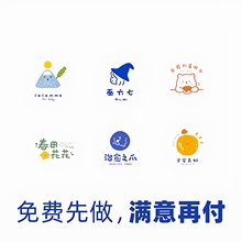 ins风logo设计字体商标注册餐饮花店甜品咖啡女装奶茶饮美业门头