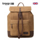Troop双肩包男休闲旅行背包女复古文艺大容量多功能帆布包双肩包