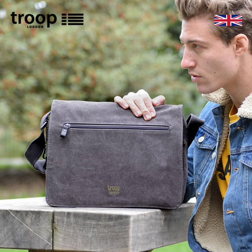 英国troop休闲青年新款单肩男包