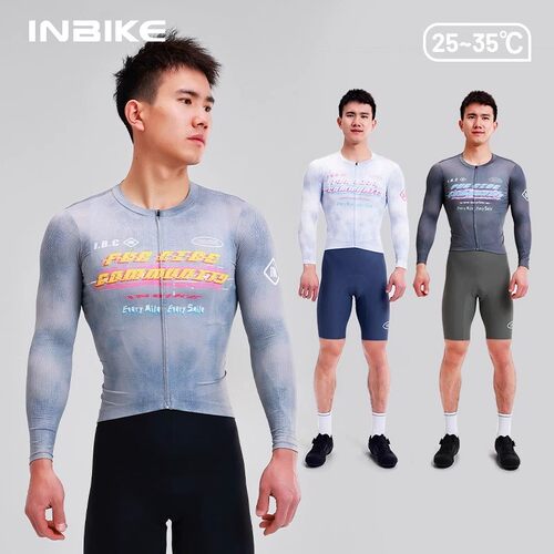 春夏季公路车骑行服男长袖上衣