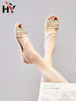High-end and fashionable jelly sandals, crystal plastic resin, new seaside croquet, anti-slip soft-soled mom shoes, women's style thumbnail 8
