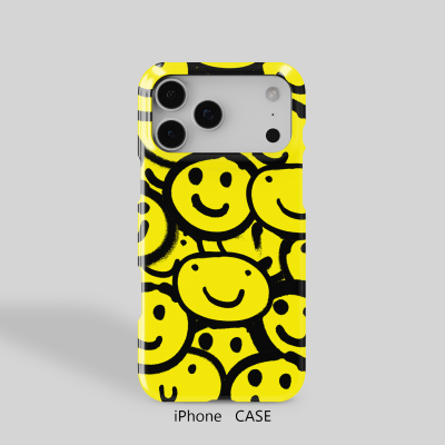 适用iPhone笑脸卡通手机壳