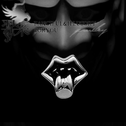 男士泰银单只朋克风首饰品耳钉