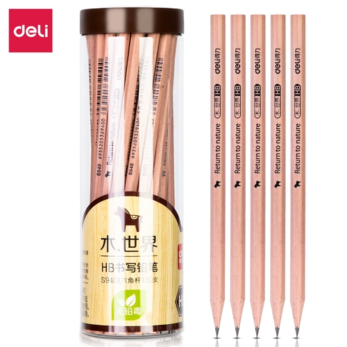 Deli S940HB Pencil 30 Tube Pack Supply Supplies Письменные шестиугольные логарифма