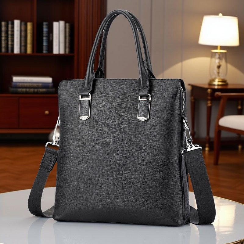 竖款男士小手提包公文包