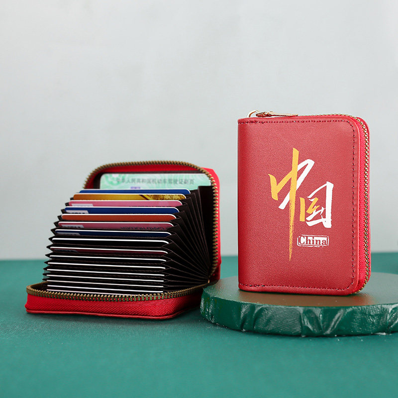 国潮卡通拉链卡包驾驶证大容量多卡位证件包零钱包防消磁卡片夹