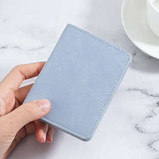 新款卡包钱包一体男士超薄短款皮夹软皮钱夹轻薄简约多卡位小皮夹