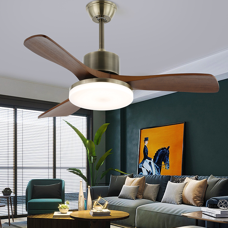复古电风扇吊灯卧室静音