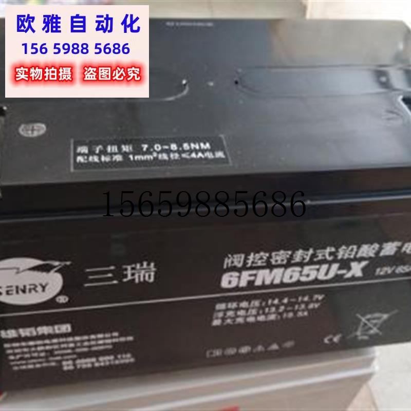 议价SENRY三瑞蓄电池6FM65U-X 12V65aH UPS电源EPS直流屏现货议价-封面