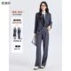 套装 女西装 2026春季 新款 灰色短款 高级感小个子西服职业装 面试正装