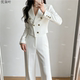 职业西服套装 高级感气质名媛小个子短款 外套女春秋新款 白色西装