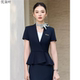 小个子酒店前台工作服美容院职业正装 短袖 新款 套裙女2026夏季 西装