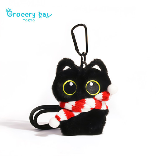 日本GroceryCat小黑猫包包挂件