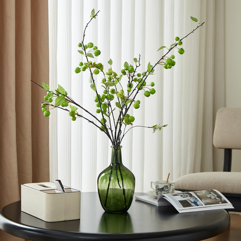 高级感仿真果装饰花瓶套装摆件