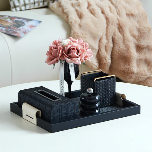 高级感客厅茶几纸巾盒收纳盒