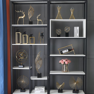 酒柜装饰品摆件书柜办公室思考者轻奢风生水起玄关电视柜软装摆设