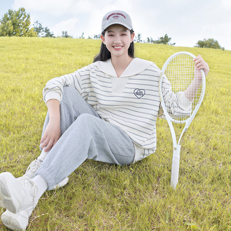 初中生女运动套装春装中学生新款少女春季运动装大童学院风休闲
