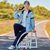 两件套新款 少女运动服高中学生春秋季 青少年15岁 套装 初中生春装