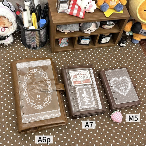 亚克力活页夹分隔板a7a6m5波点活页板pvc手账diy装饰笔记本挡板