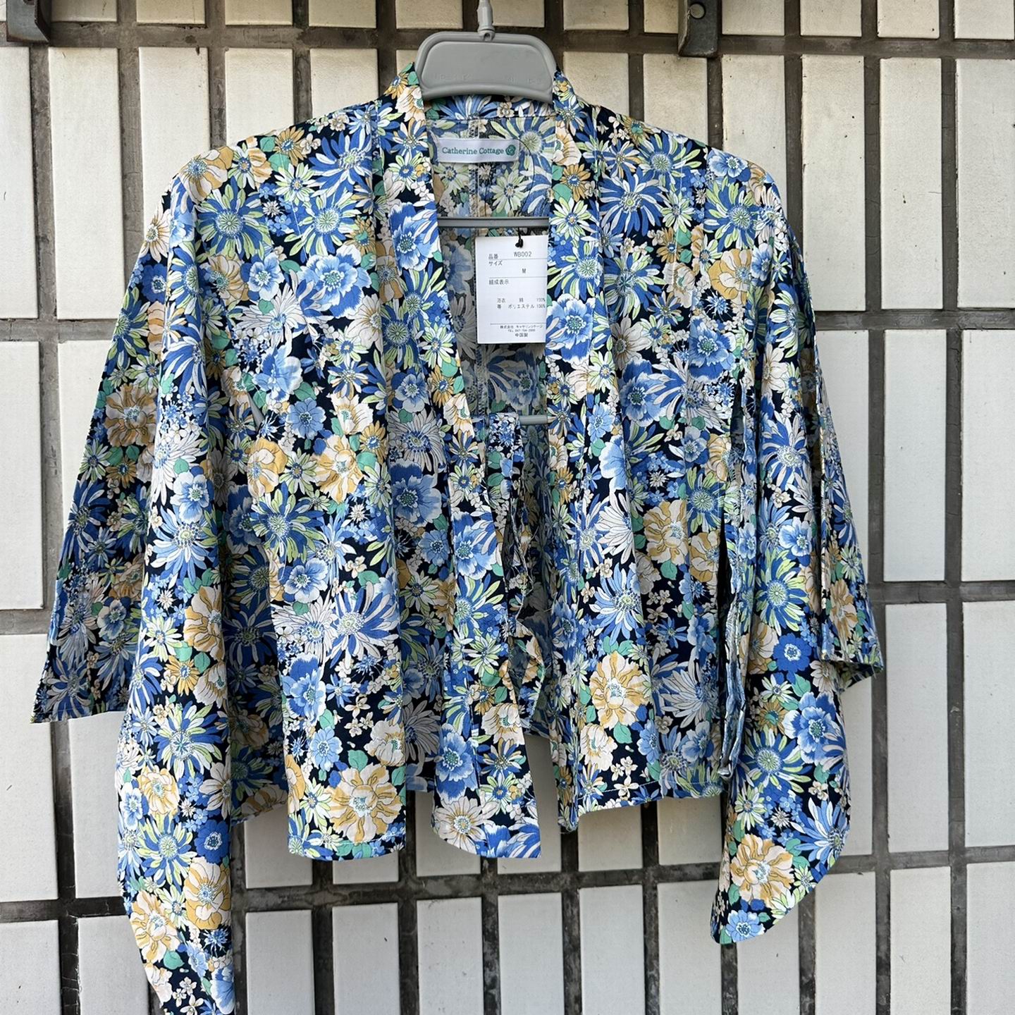 薄纯棉和风日式甜美碎花家居上衣