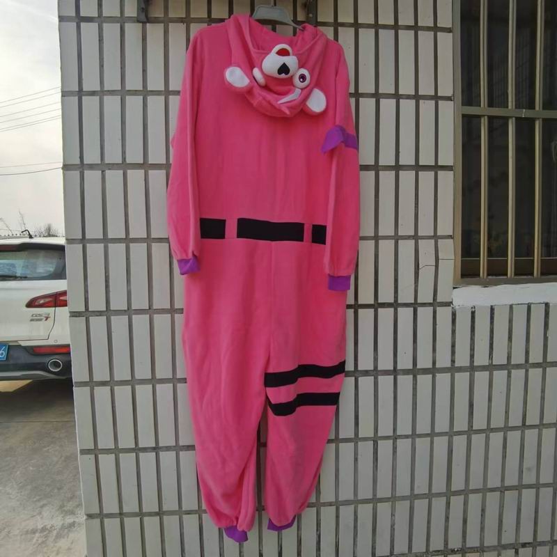卡通摇粒绒家居服睡衣连体衣春秋