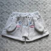 包邮 秋季 松紧腰有抽绳卡通绣花珊瑚绒家居裤 宽松休闲女款 8965 短裤