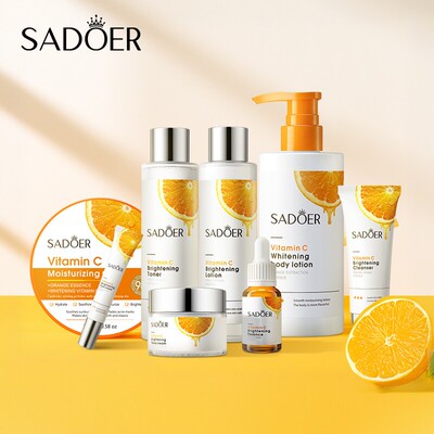 Vitamin C skin care set, body lotion, eye cream, face cream