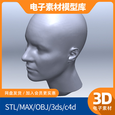 人头solidworks模型step库sw素材3d ug设计proe三维catia头型建模