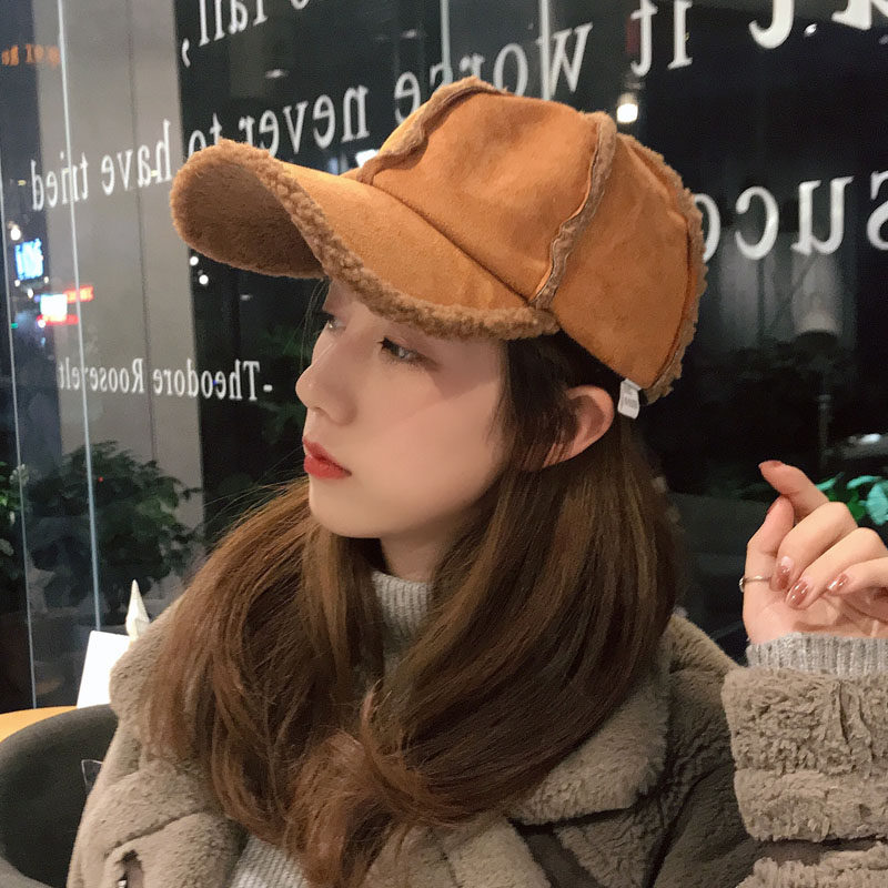 帽子女秋冬天保暖羊羔绒鸭舌帽潮韩版加厚貉子毛球棒球帽男弯檐帽,服饰配件/皮带/帽子/围巾,帽子,淘宝优惠券,粉丝福利购,淘宝优惠卷