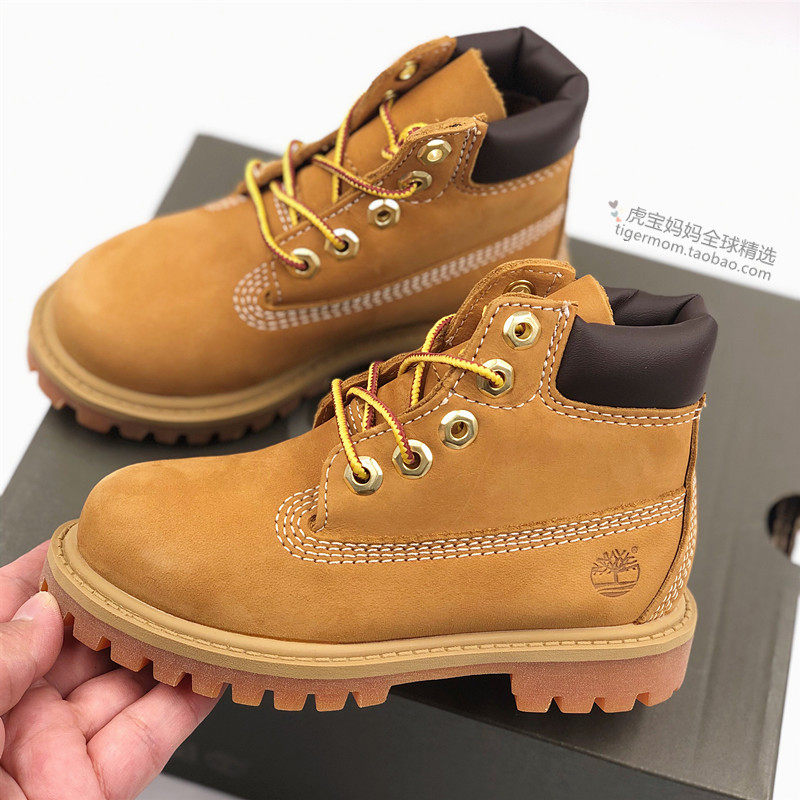 TIMBERLAND添柏岚大黄靴儿童短靴