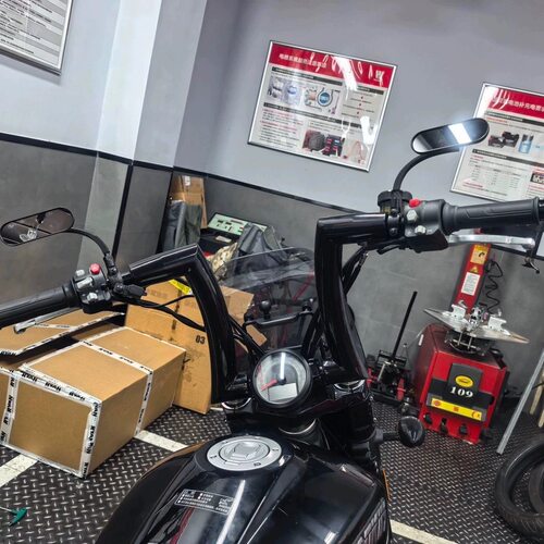 高金Thor650 经典复古巡航车 雷神650 改装2英寸粗车把粗把战斗把