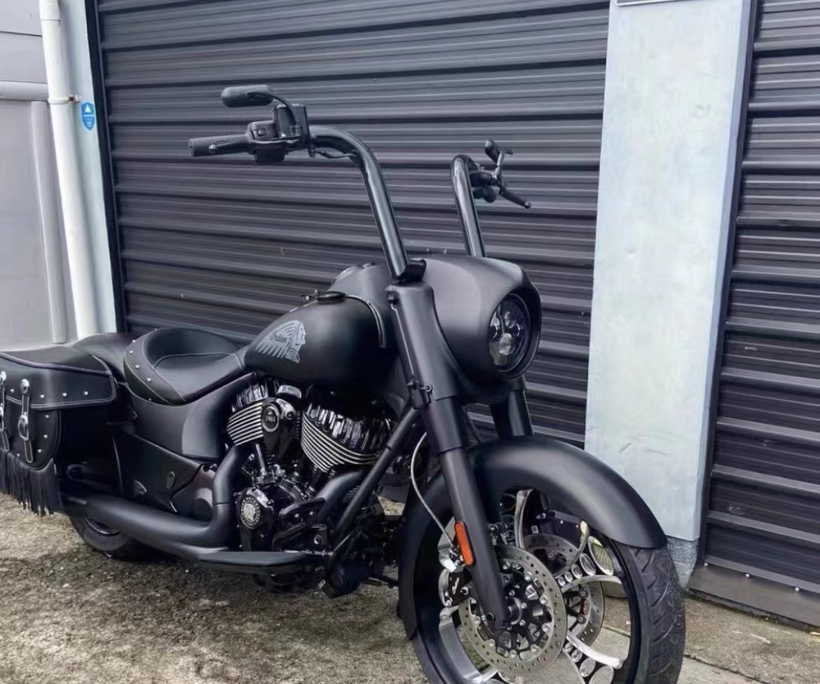 印第安复古黑马  酋长黑马改装舒适回拉猿猴把1.5寸粗加高车把