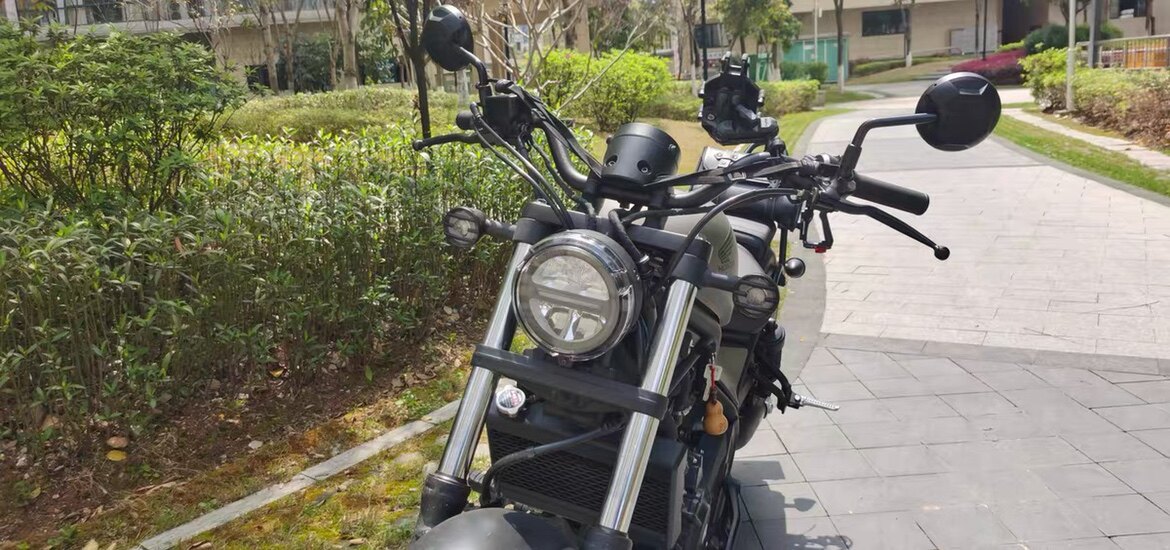 适用于本田CM300/500改装变径前移舒适加高大雁把车把龙头方向把