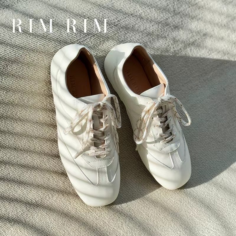 RIM RIM新款运动德训鞋阿甘鞋真皮小白鞋女平底休闲鞋塑形马皮鞋,女鞋,德训鞋,淘宝优惠券,粉丝福利购,淘宝优惠卷