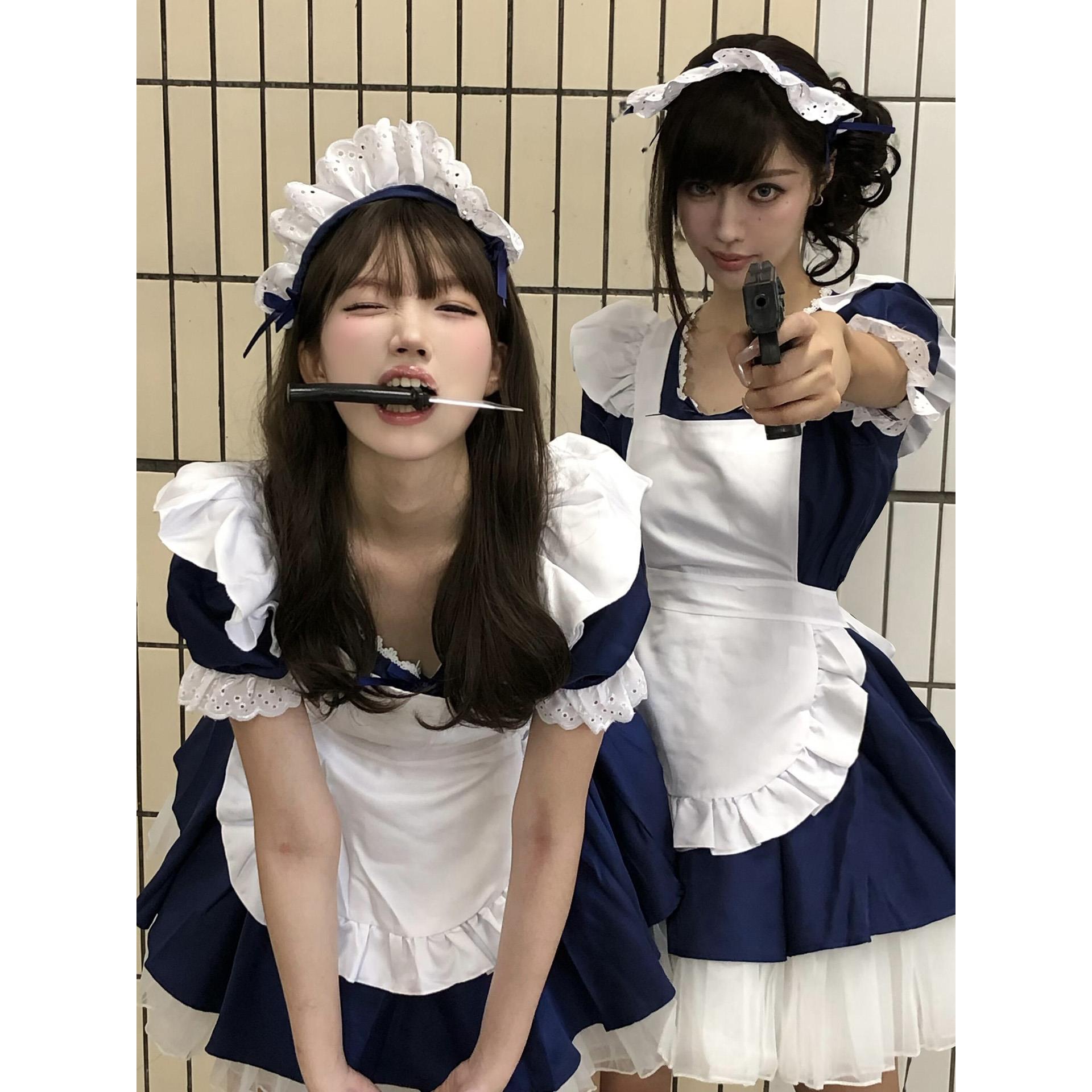 【天使女仆】日系洛丽塔软妹连衣裙女佣围裙动漫二次元COS服套装