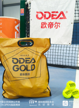 新款ODEA欧帝尔网球GOLD无压高弹耐打比赛专业练习训练球60粒袋装