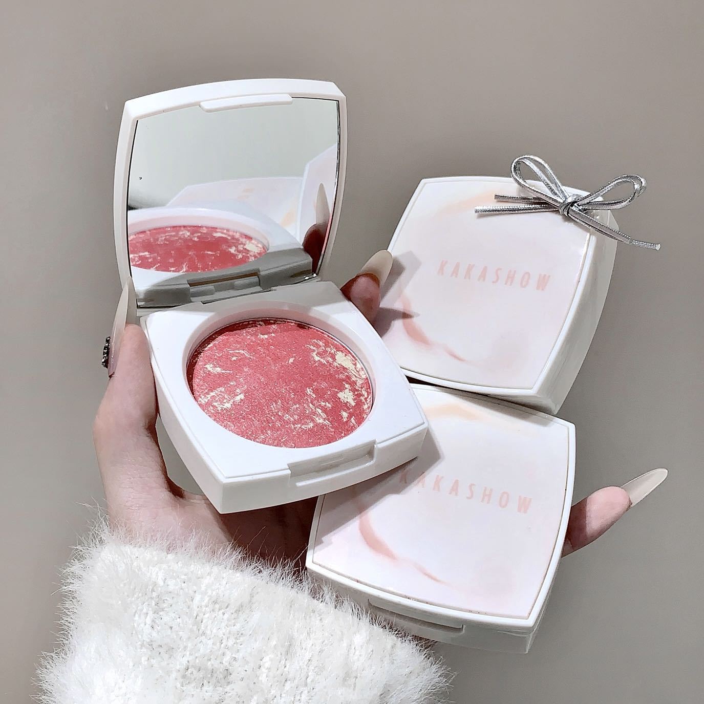 kakashow塑颜烘焙腮红细闪珠光腮