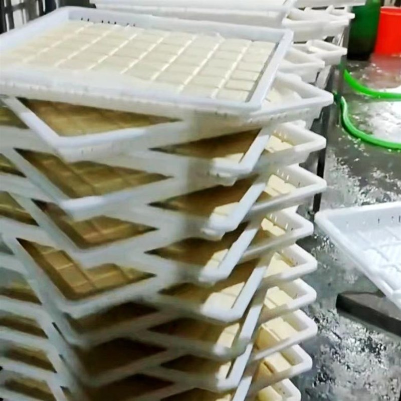 新款塑料豆干筐香干框做豆腐干模具64格加厚塑料格香干模.具44系