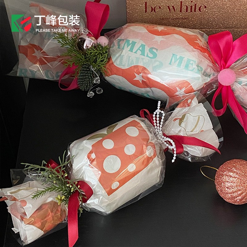 丁峰圣诞节g雪梨纸平安夜礼物包装垫纸装饰辅料耗材平安果打包