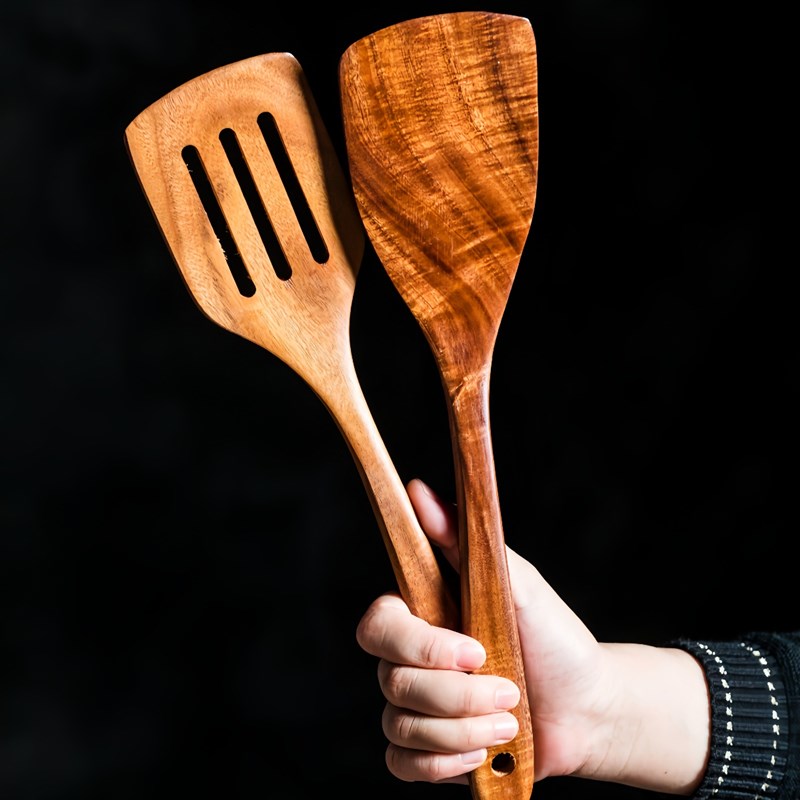 老式长柄木质木头家用锅铲炒菜的铲子木铲实木X不伤锅不粘锅